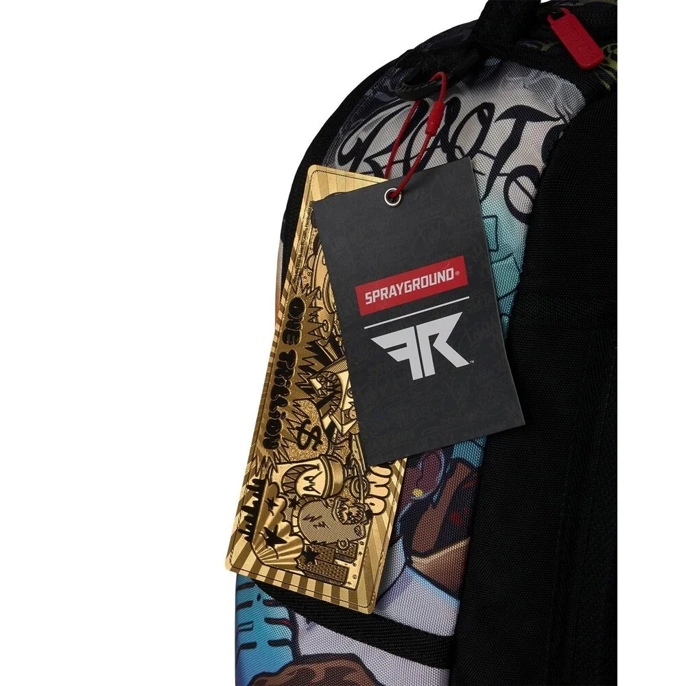Sprayground Flo Rida Back Tattoo Backpack Unisex Multi Graphic Top Handle SPR382
